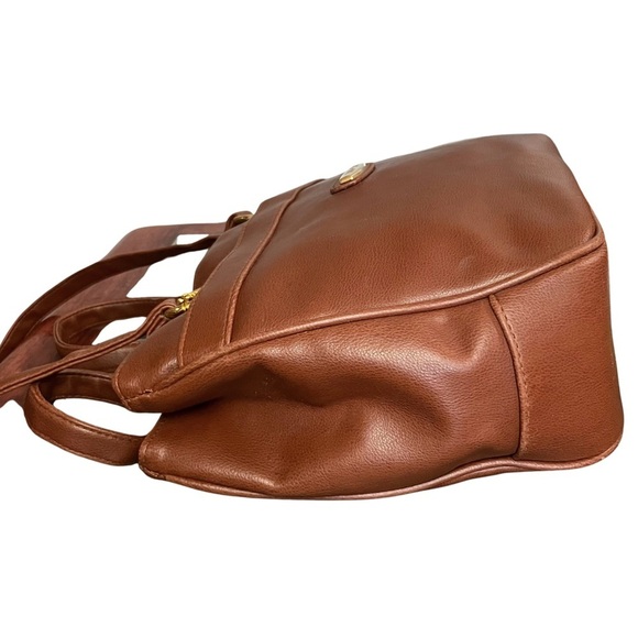 Vtg 90s Tandem of California TanSac Large Brown Shoulder Bag. Genuine leather. - Picture 6 of 12